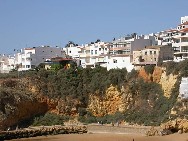 Portugués casas mar - foto de stock