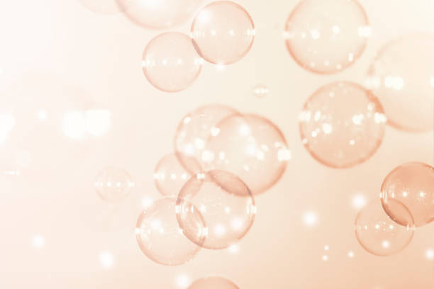 istock Transparent Shiny Soap Bubbles Background. Soap Sud Bubbles Water 1396988501
