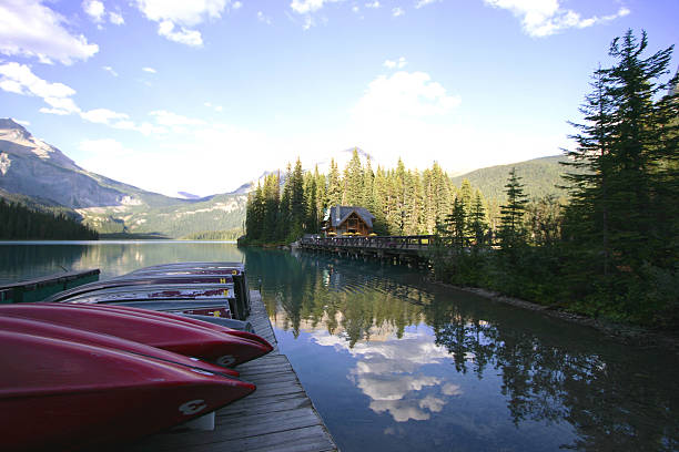 istock Boats on Mountain Lake 139699078