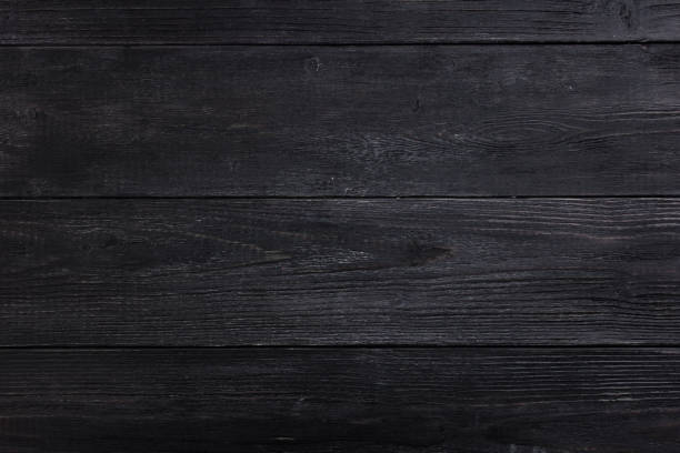 istock Black Wooden Background Texture Board 1396992114