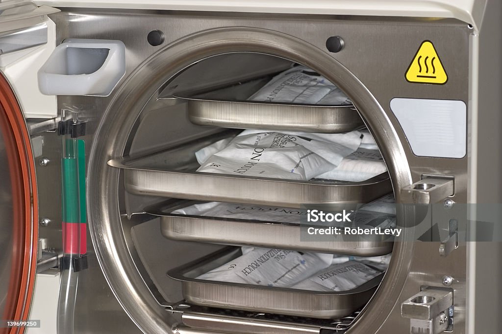 Medical vapor Sterilizer Interior - Royalty-free Autoclave Foto de stock