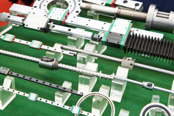 istock Linear guideways and ballscrews for industrial 1396992549