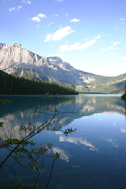 Tranquil Mountain Lake stock photo