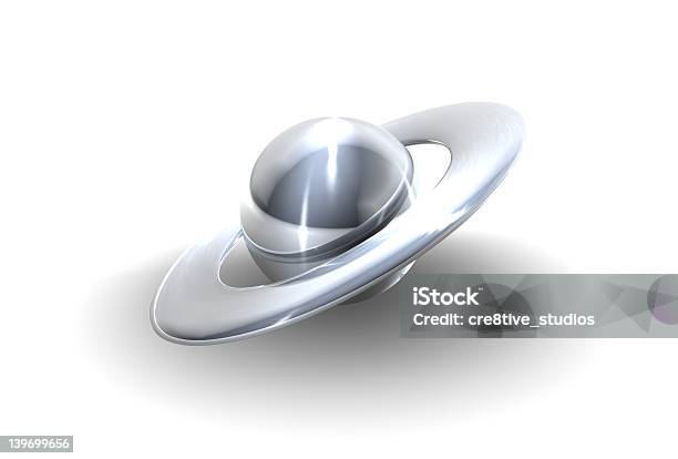 Silver Planeta - Fotografias de stock e mais imagens de Saturno - Planeta - Saturno - Planeta, Grande, Criação Digital