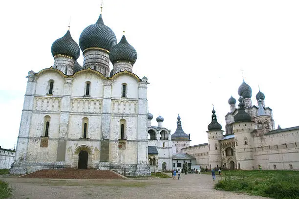 Rostov Kremlin's Main Cathedral and Walls.