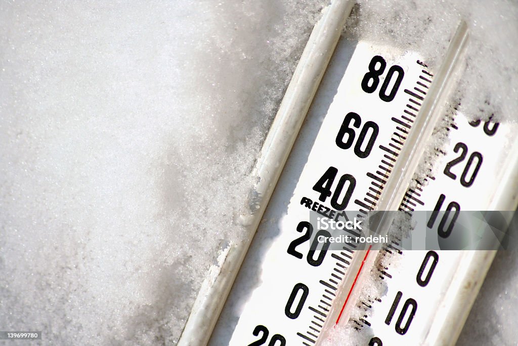 Thermometer - Lizenzfrei Kälte Stock-Foto