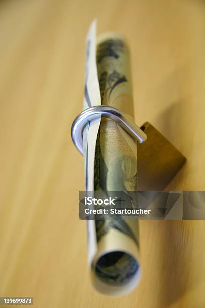 Bank Note And Open Padlock Stock Photo - Download Image Now - Arrival, Banking, Bonding