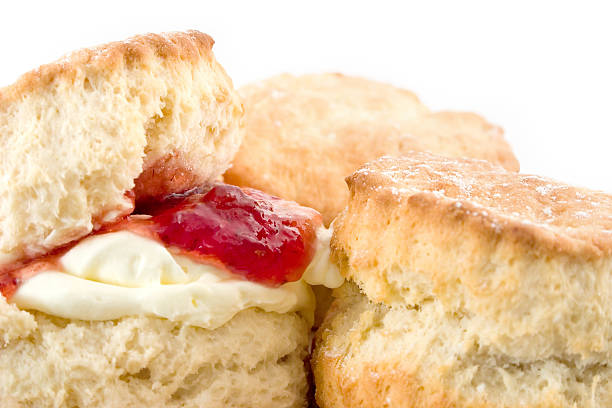 istock Close up of seconded with butter and jam 139700132