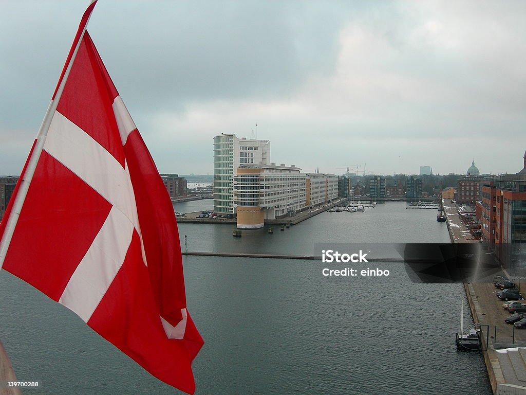 Copenhague - Foto de stock de Bandeira royalty-free