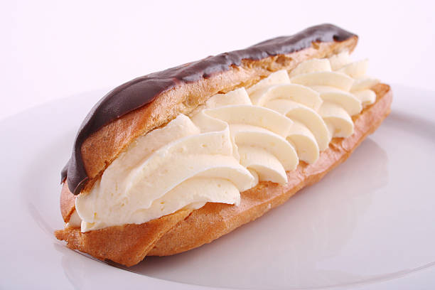 istock A close-up of a fresh chocolate eclair 139700820