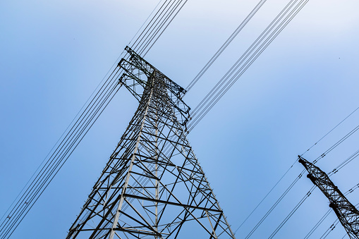 Electricity Pylon, High voltage electricity transmission tower, power tower