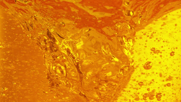 istock Macro photo of rotating beer, closeup. 1397012667