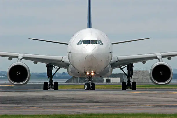 Image of an Airbus A330 at Auckland International Airport