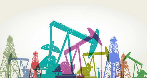 ilustrações, clipart, desenhos animados e ícones de indústria petrolífera - oil oil industry oil slick petroleum