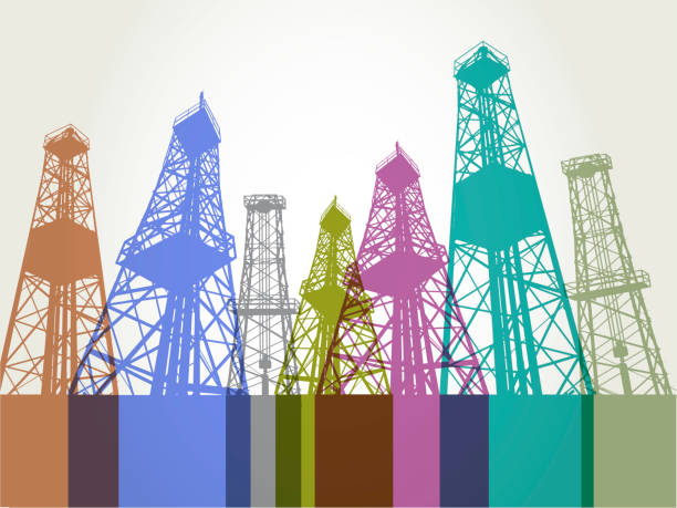 ilustrações, clipart, desenhos animados e ícones de indústria petrolífera - oil oil industry oil slick petroleum