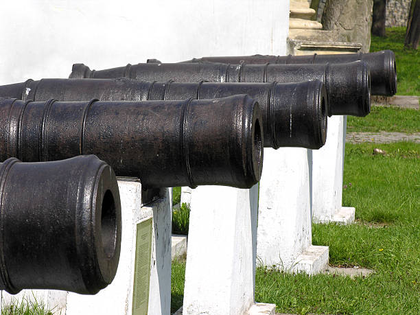 Old cannons stock photo