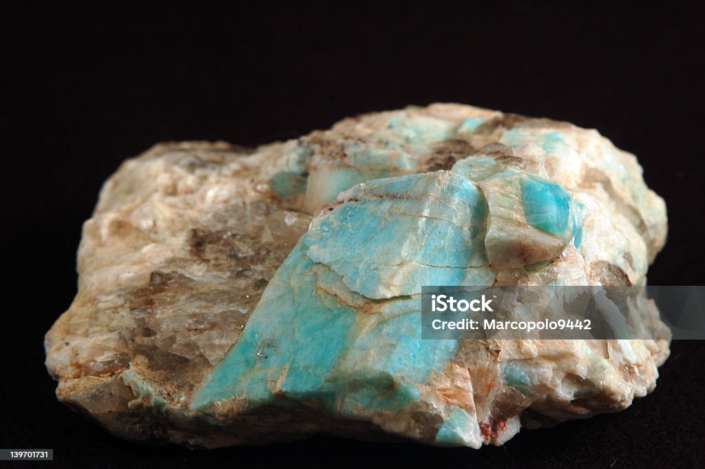 amazonite Amazonite crystals in matrix Amazonite Stock Photo