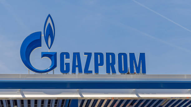 Russian Petroleum Gazprom stock photo