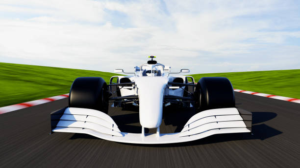istock white race car driving on a race track 1397020966