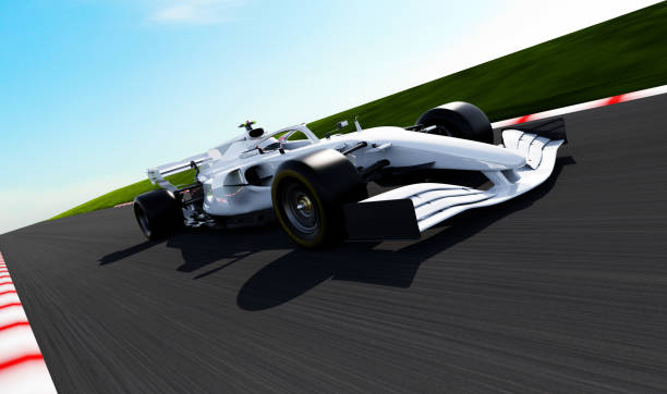 istock white race car driving on a race track 1397020967