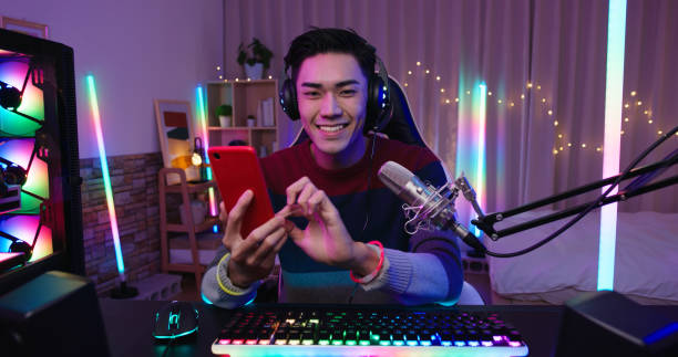 istock cybersport gamer have live stream 1397021975