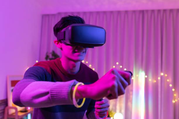 istock cybersport gamer play with vr 1397022031