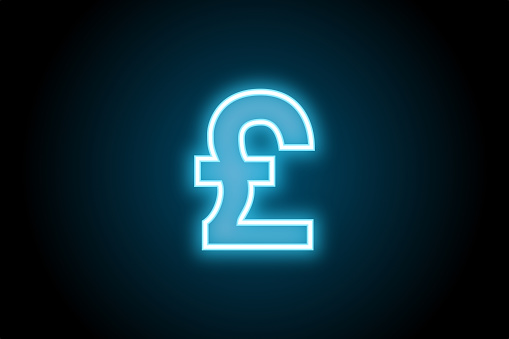Business and finance currency pound symbol