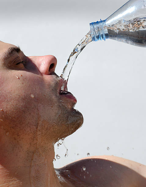 istock Man pouring water on his face  139702237