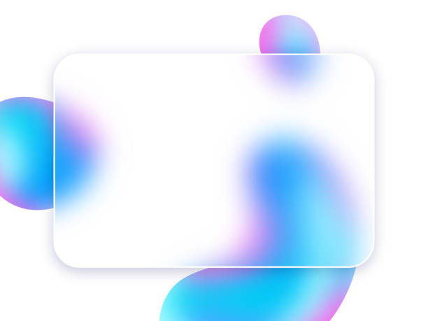 Modern glassmorphism depth glass interface design background.