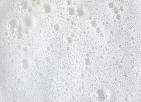 White soapy foam