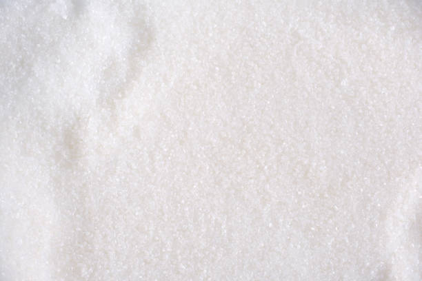 Sugar texture background texture, top view, border, background, pattern powdered sugar stock pictures, royalty-free photos & images