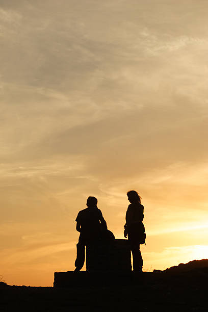 istock Two people in the evening sun 139702638