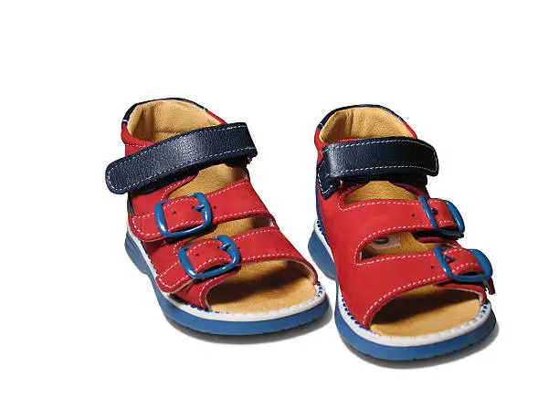 Isolated picture of a pair of baby shoes