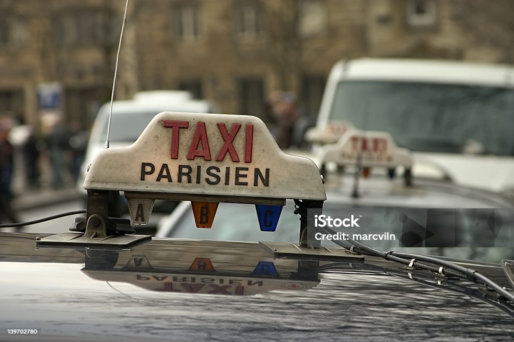 Taxi de París - Foto de stock de Bandera de la Comunidad Europea libre de derechos