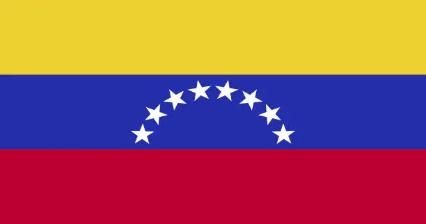 Vector illustration of Venezuela Flag