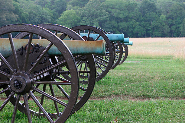 Civil War Cannons stock photo