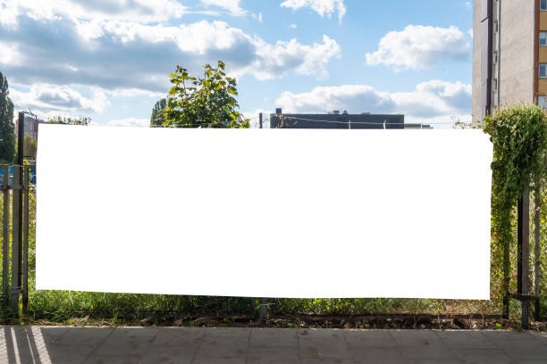 istock Blank white advertising billboard in the city 1397039999