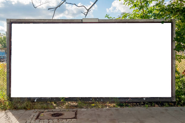 istock Blank white advertising billboard in the city 1397040001