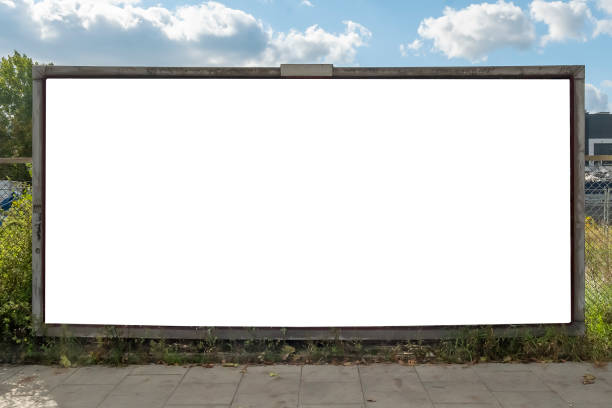 istock Blank white advertising billboard in the city 1397040010