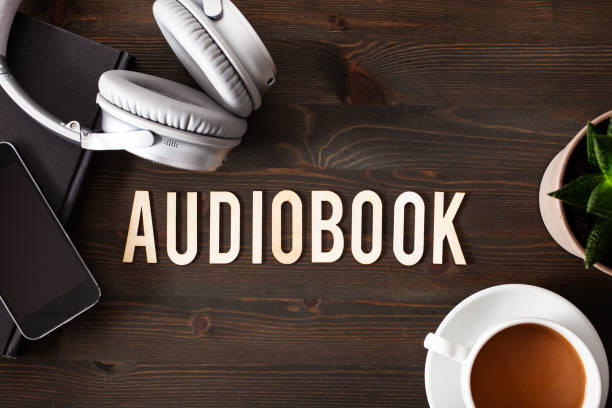 istock audiobook word text concept modern wireless headphones smartphone 1397040431