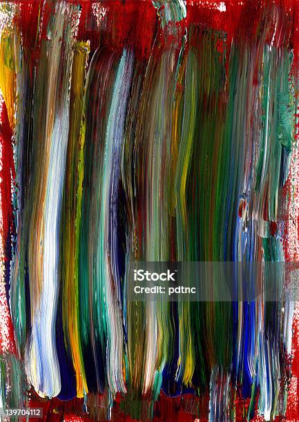 Multicoloured Arcylic Paint Background Texture Stock Photo - Download Image Now - Abstract, Acrylic Painting, Backgrounds