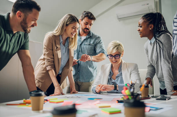 istock Multiracial business team on a meeting in a modern bright office 1397042627