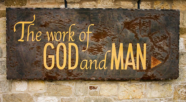 The work of God and Man stock photo