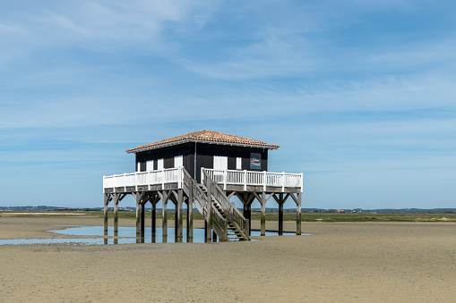 One of the two famous Cabanes Tchanquées of the Bassin d'Arcachon