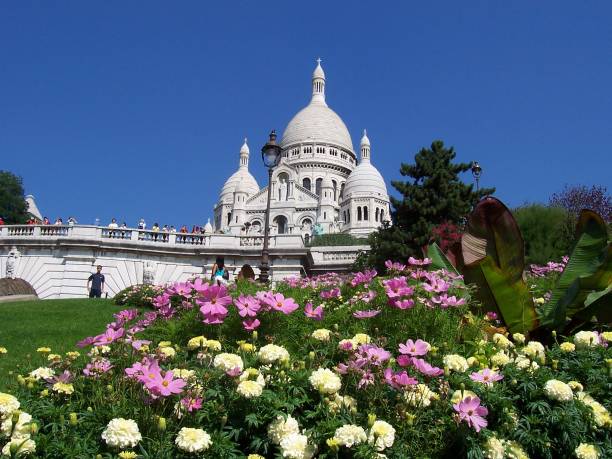 Church Sacre Coer in Paris stock photo