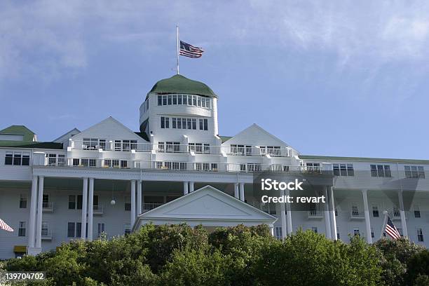 Grand Hotel - Fotografias de stock e mais imagens de Ilha Mackinac - Ilha Mackinac, Michigan, Acima