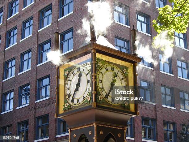 Photo libre de droit de Horloge À Vapeur De Vancouver En Colombiebritannique banque d'images et plus d'images libres de droit de Horloge