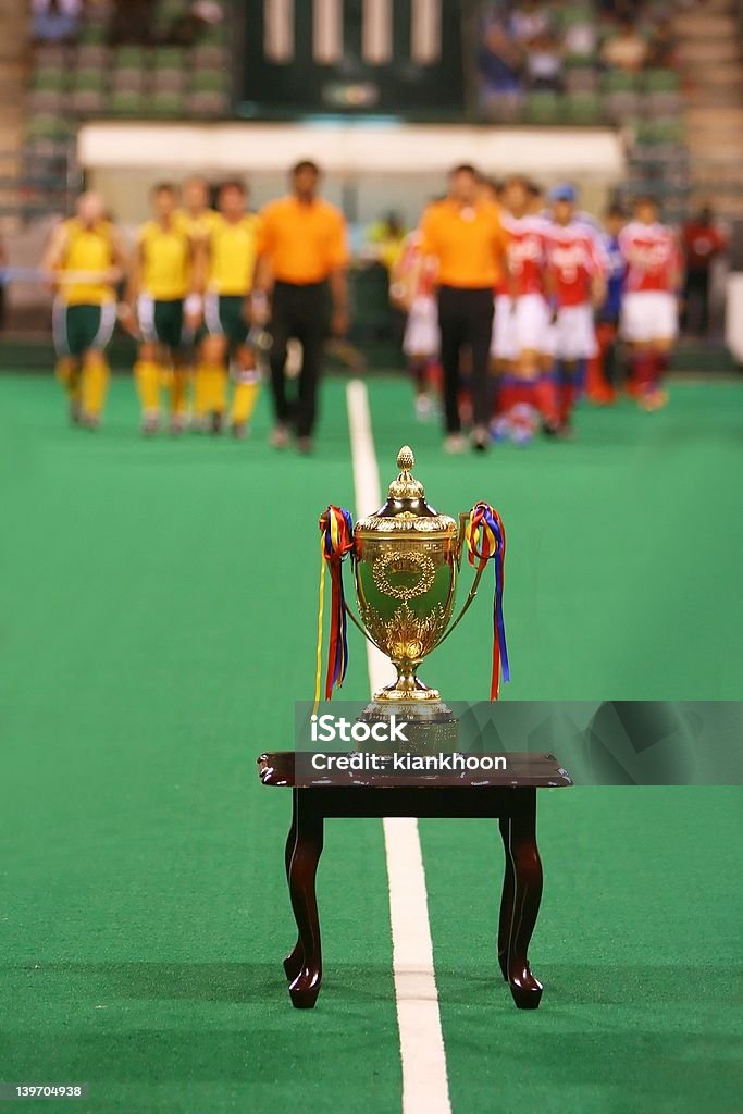 Trofeo - Foto stock royalty-free di Calciatore