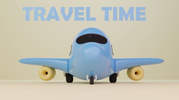 istock 3d cartoon blue airplane 1397050318