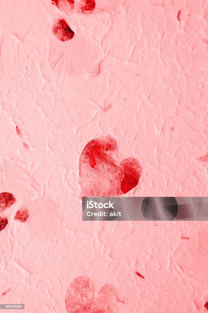 Cuore rosso di Carta fatta a mano - Foto stock royalty-free di Arti e mestieri